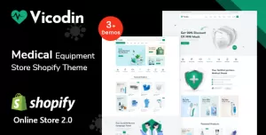 Vicodin - Health & Medical Equipment Store eCommerce Shopify Theme OS 2.0