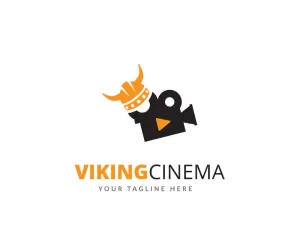 Viking Cinema Logo Template