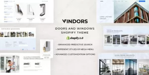 Vindors - Door Systems & Windows Shopify Theme