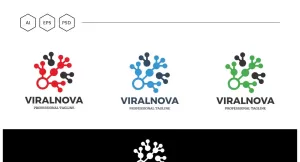 Viral Marketing Innovation Logo Template - TemplateMonster
