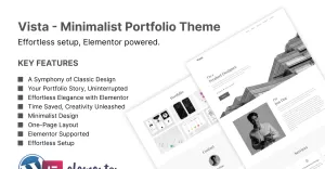 Vista - Minimalist Portfolio Theme