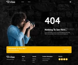 Vitae - CV Resume Elementor Template Kit