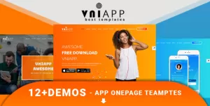 VniApp - Showcase Mobile App HTML Template