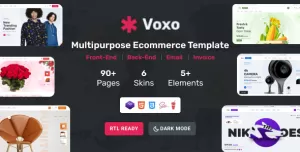 Voxo - eCommerce HTML + Admin + Email + Invoice Template