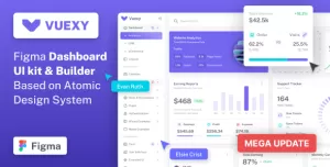 Vuexy – Figma Admin Dashboard Builder & UI Kit Template with Atomic Design System