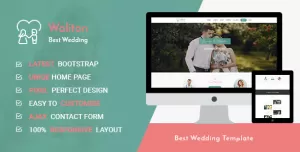 Waliton - Responsive HTML5 Wedding Template