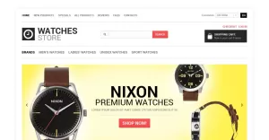 Watches Shop ZenCart Template