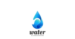 Water Color Gradient Logo Design