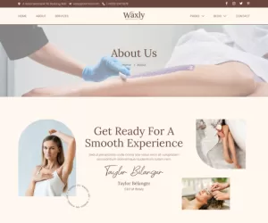 Waxly – Waxing Salon & Beauty Care Elementor Template Kit