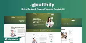 Wealthify - Online Banking & Finance Elementor Pro Template Kit