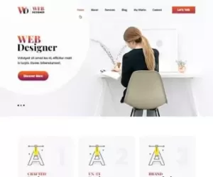 Web design agency WordPress theme website designer freelancer