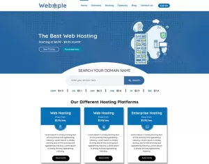 Webople - Domain & Hosting PSD Template - TemplateMonster