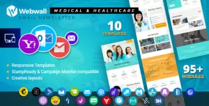 Webwall - Medical & Healthcare Responsive Email Newsletter - V15