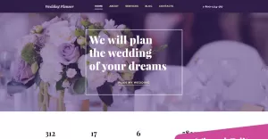 Wedding Planner MotoCMS Website Template - TemplateMonster