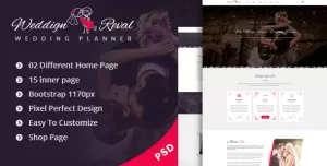 Wedding Reval - Planner & Agency PSD Template