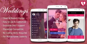 Weddings - Mobile Web App Kit