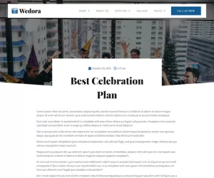Wedora - Events Planner Business Elementor Template Kit