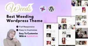 Weeds-Wedding Photography- Wordpress Theme - TemplateMonster