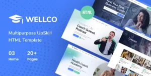 Wellco - Life Coach and Online Courses HTML Template