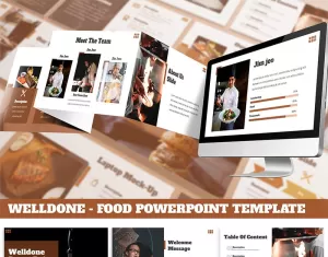 Welldone - Food PowerPoint template