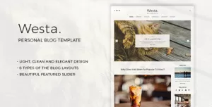 Westa - Personal Blog Template