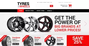 Wheels and Tyres Magento Theme