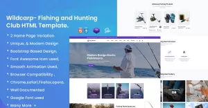 Wildcarp - Fishing and Hunting club HTML Template