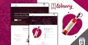 Winery Wine Farm And Brewery HTML5 Website Template