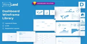 Wireland for Dashboard & Web Applications - Sketch Template