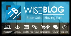 Wise Blog  Multi-Purpose AdSense Optimized WordPress Theme