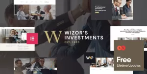 Wizor's  Investments & Business Consulting Insurance WordPress Theme
