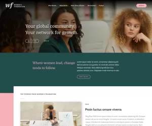 Women’s Foundation  Non-Profit WordPress Elementor Template Kit