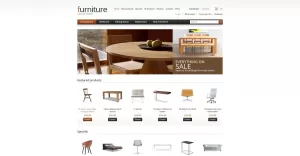 Wooden Furniture ZenCart Template