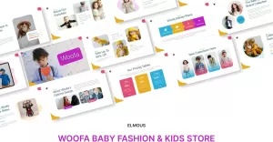 Woofa Baby Fashion & Kids Store PowerPoint Presentation Template