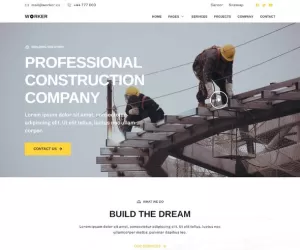 Worker - Construction & Building Company Elementor Template Kit
