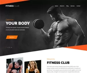 Workout WordPress Theme Download Free for Fitness Gym Health