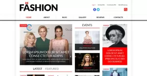 World Fashion News Portal WordPress Theme - TemplateMonster