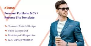 xboss Personal Portfolio & CV / Resume Site Template