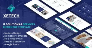 XETECH - Software Agency & IT Solutions Service Elementor Template