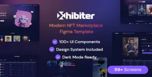 Xhibiter  NFT Marketplace Figma Template