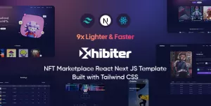 Xhibiter  NFT Marketplace React NextJS Template