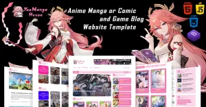 Yae Manga House - Anime Manga or Comic and Game Blog Website Template