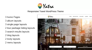 Yatra - Travel Booking WordPress Theme