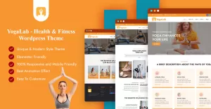 YogaLab -  Yoga Health & Fitness Wordpress Theme