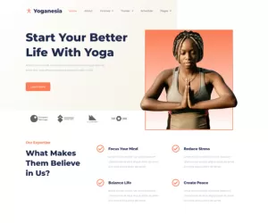 Yoganesia - Yoga Training Elementor Template Kit