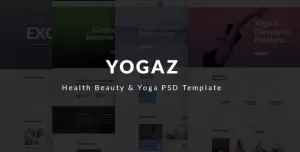 Yogaz - Healthy Beauty & Yoga PSD Template