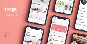 Yooga - Health and Fitness UI Kit for Sketch