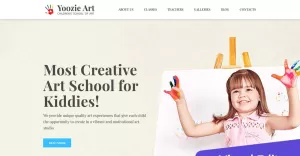 Yoozie - Art School for Kids Moto CMS 3 Template