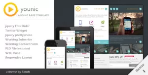 Younic Responsive Landing Page