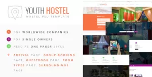 Youth Hostel - Creative PSD Template